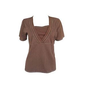 vintage coquette faux-layered top